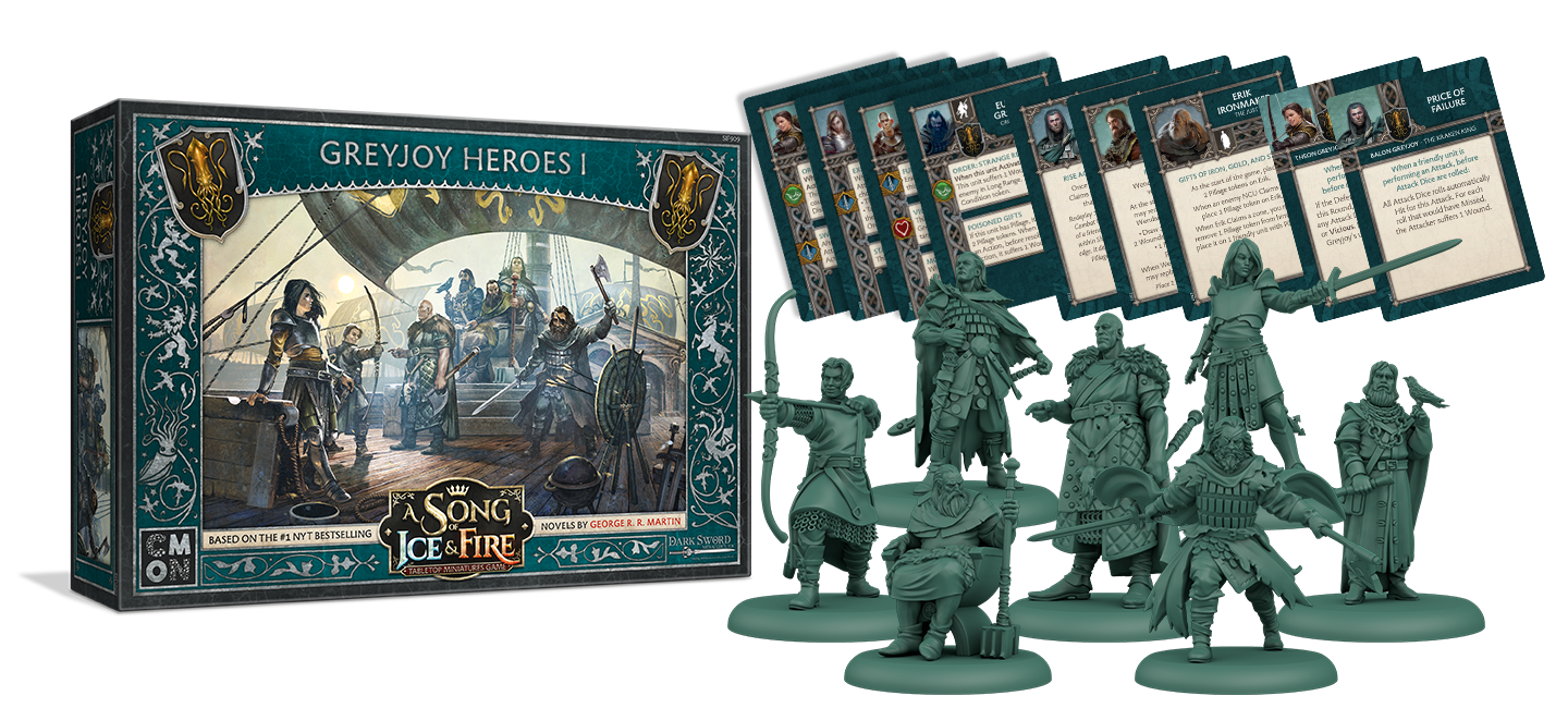 A Song of Ice and Fire : Tabletop Miniatures Game - Greyjoy Heroes #1